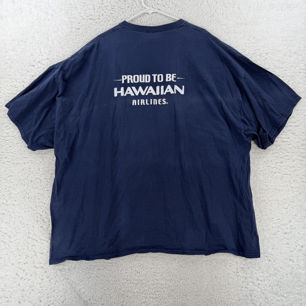 Hawaiian Airlines Shirt Mens 5XL Blue Proud To Be Graphic Tee T-Shirt Gildan